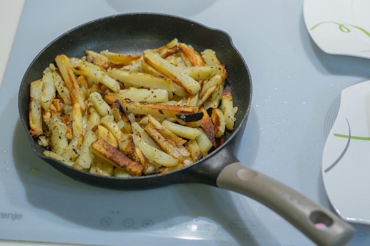 Bratkartoffeln mit Spiegelei
