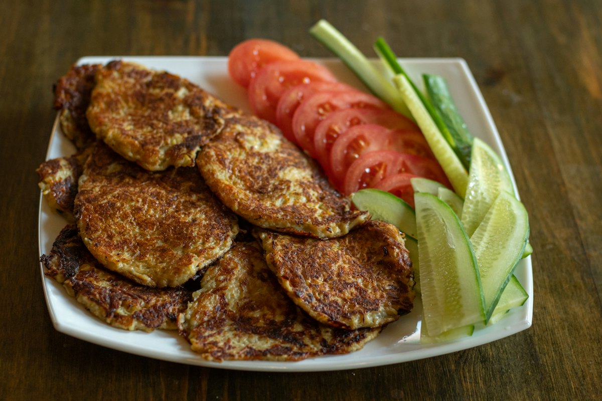 Kartoffelpuffer mit Apfelmus