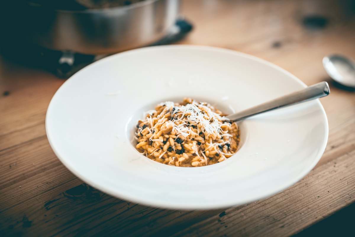 Kürbisrisotto mit Salbeibutter